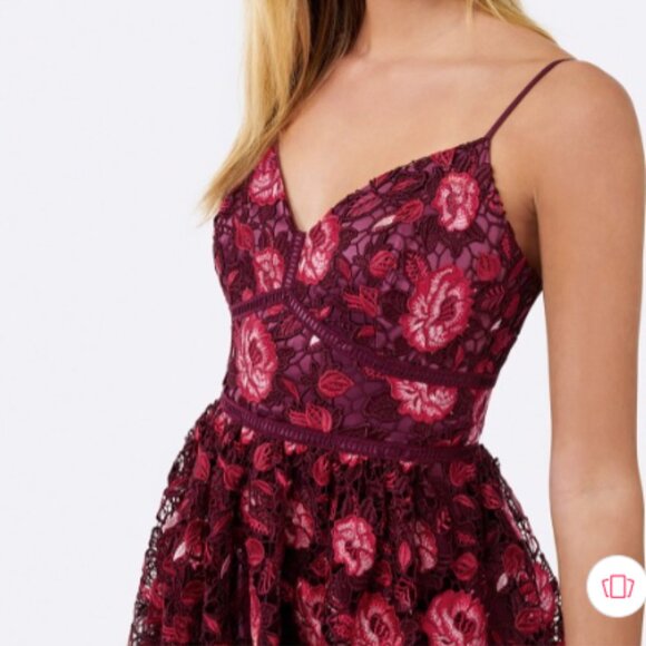 Ever New Pink Floral Lace Midi Dress - Picture 2 of 10